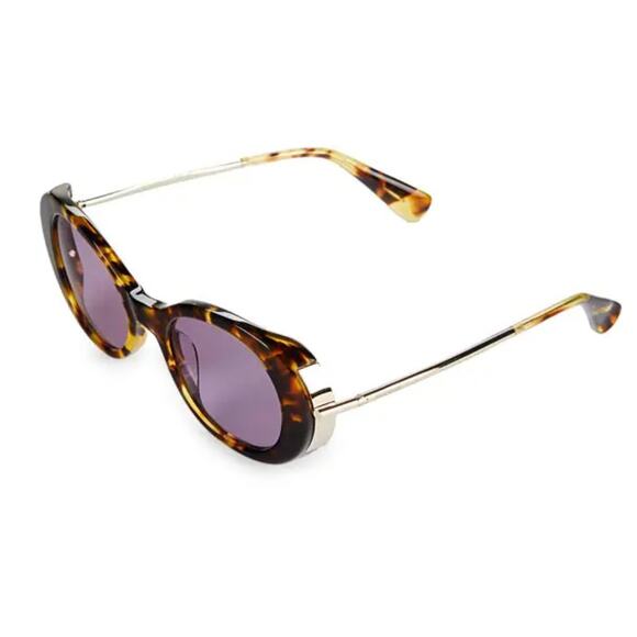 Max Mara Oval Sunglasses with purple lenses - Picture 1 of 8